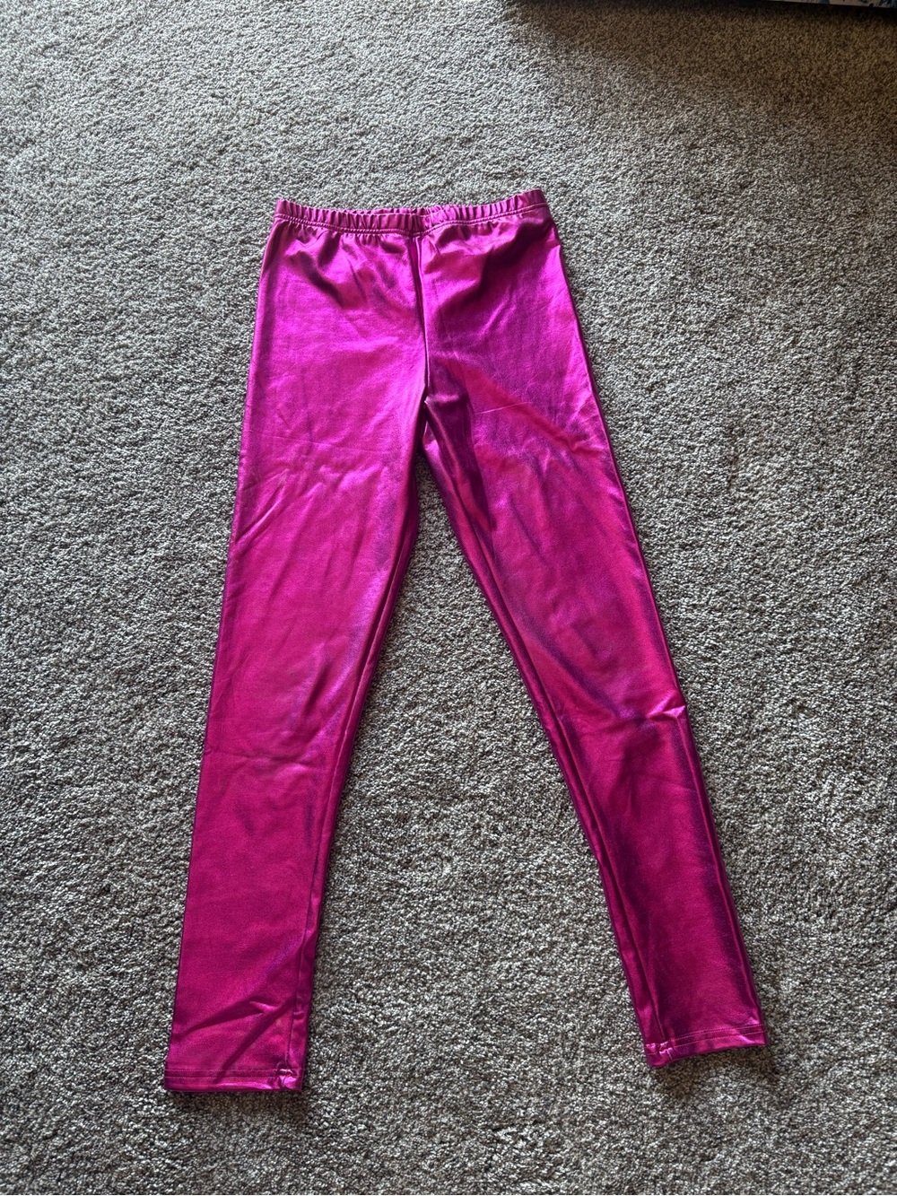 Soho Girls Hot Pink Metallic Leggings